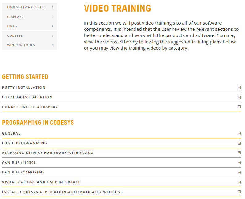 Video Training