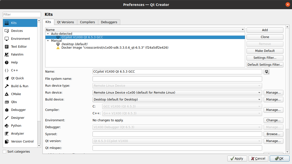 Build kits Remote device