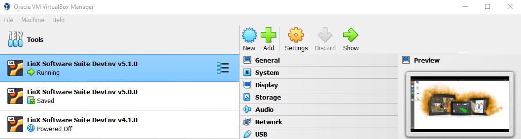 Virtual Box Settings