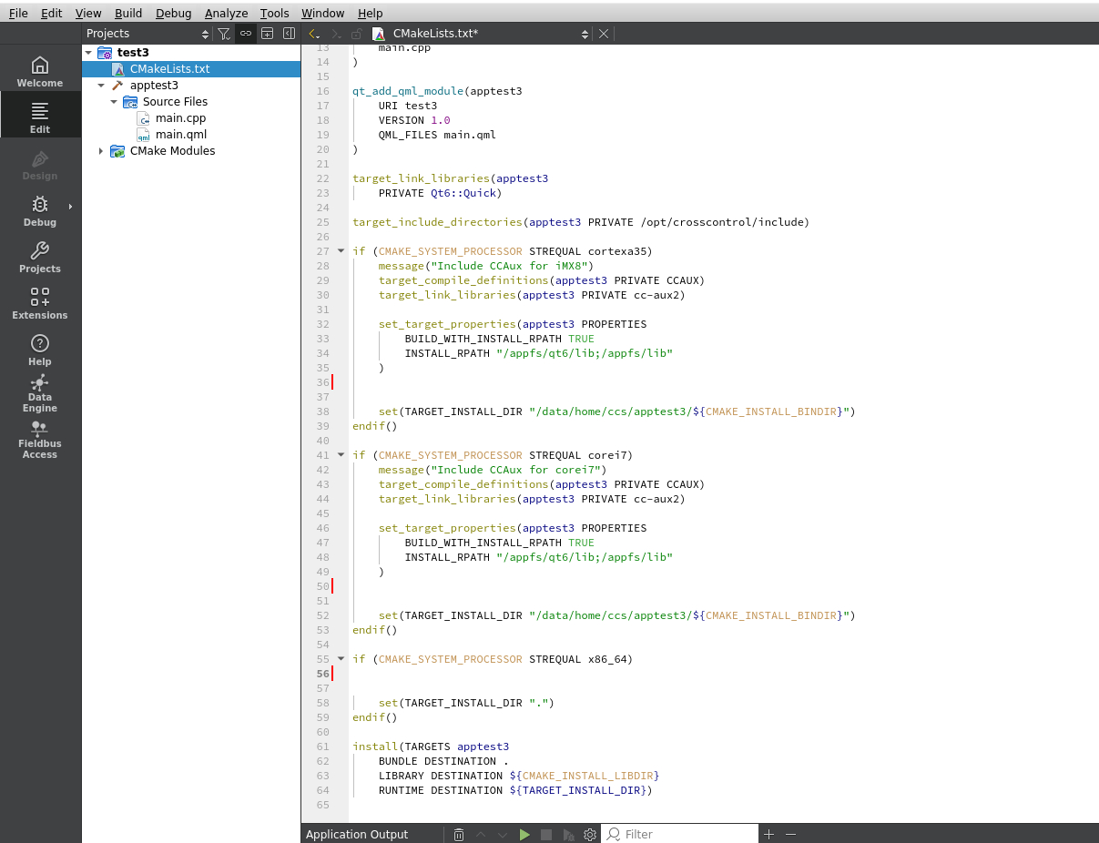 Template qmake