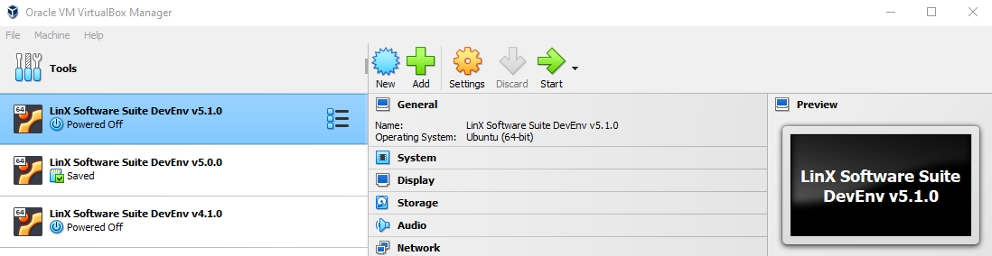 Virtual Box Start