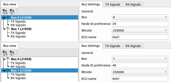 Two J1939 buses