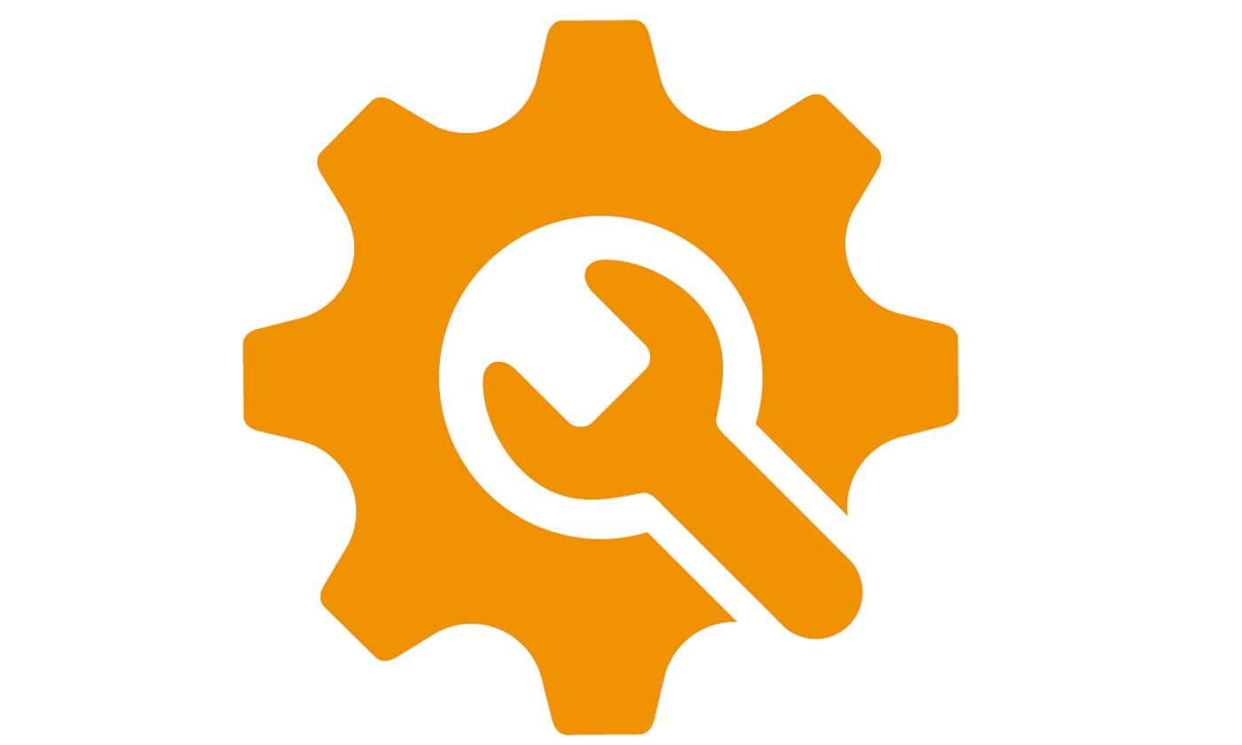 Orange icon of configuration tool.