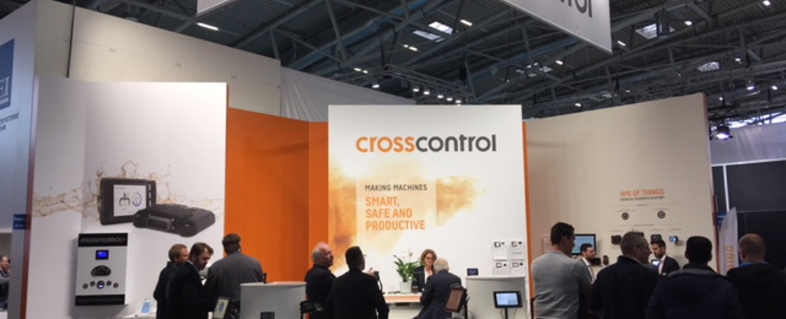 CrossControl exhibition booth at Bauma 2019.