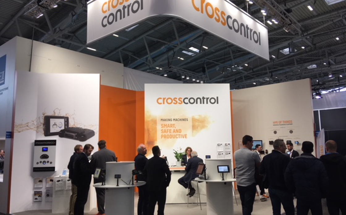 CrossControl exhibition booth at Bauma 2019.