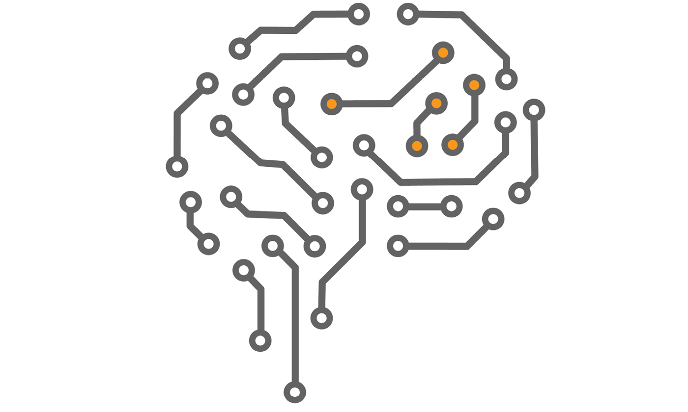 Graphics of human brain.