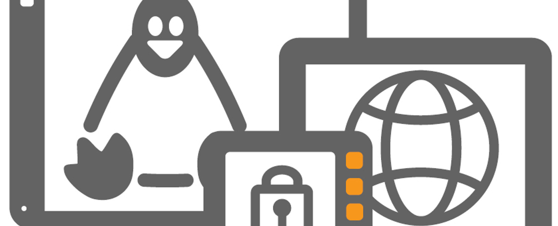 Illustration of display computers wih CC Linux software