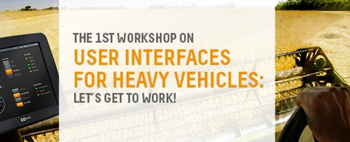 Display in machine cabin promoting workshop.