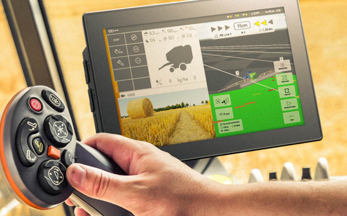 Display computer in agricultural vehicle.