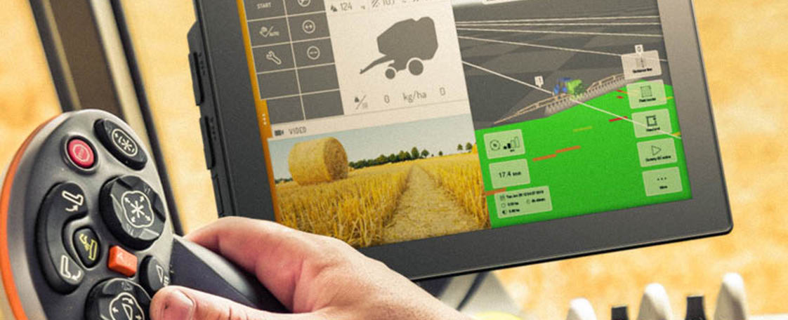 Display computer in agricultural vehicle.