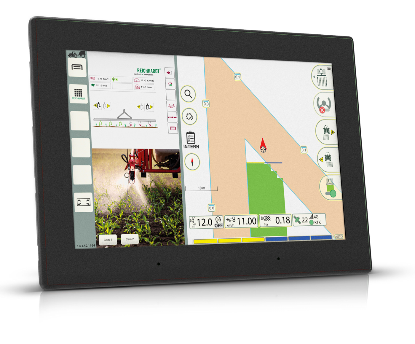 Display computer with ISOBUS and video HMI