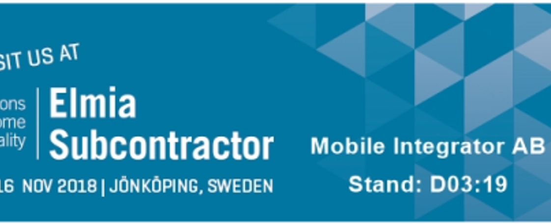 Elmia subcontractor event logotype.