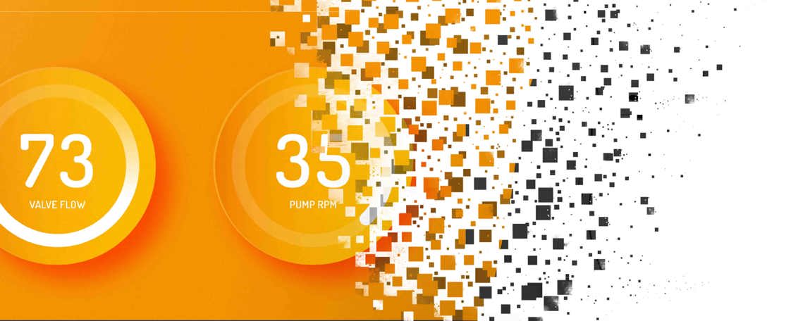 HMI disolving on display computer.