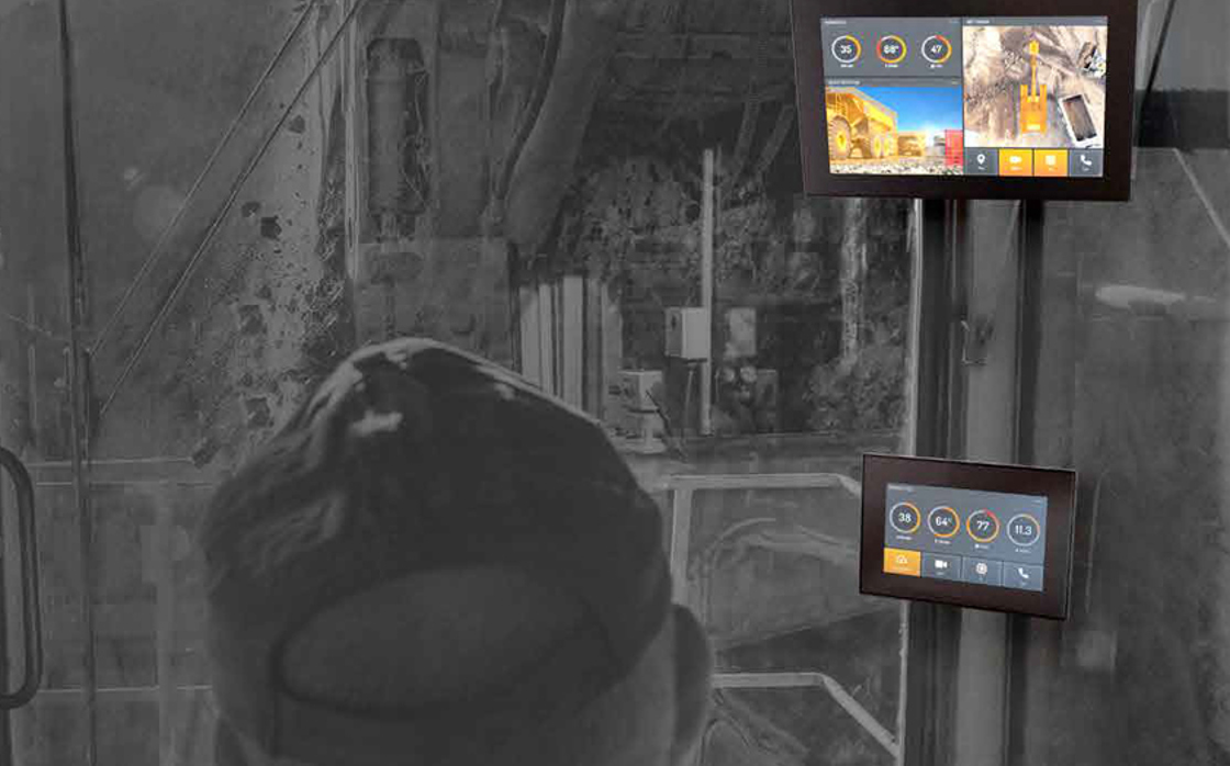 Display computers in construction machine.