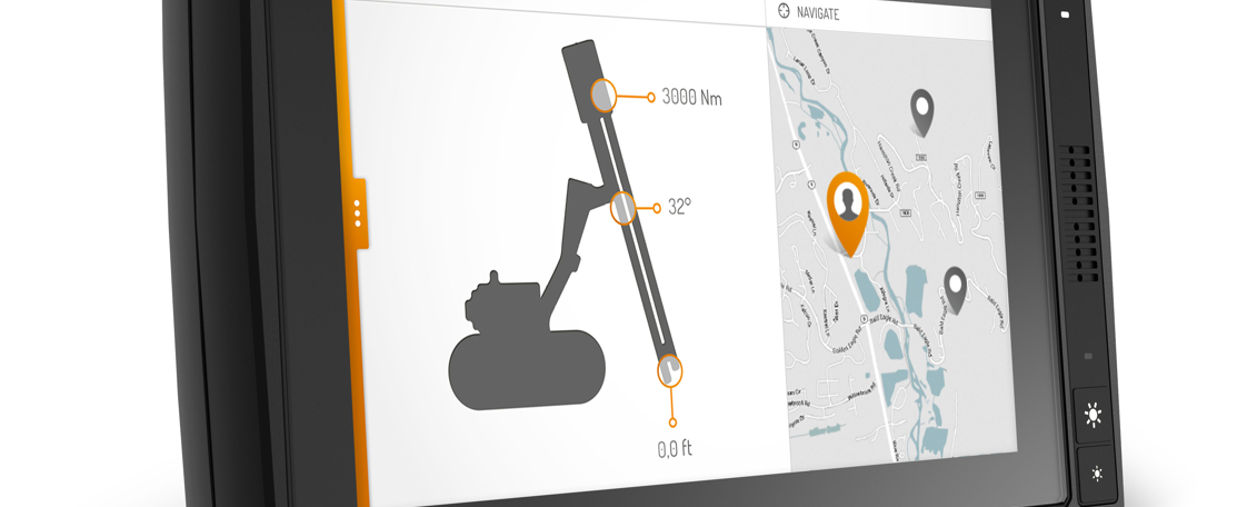 CCpilot XM display computer with construction HMI.