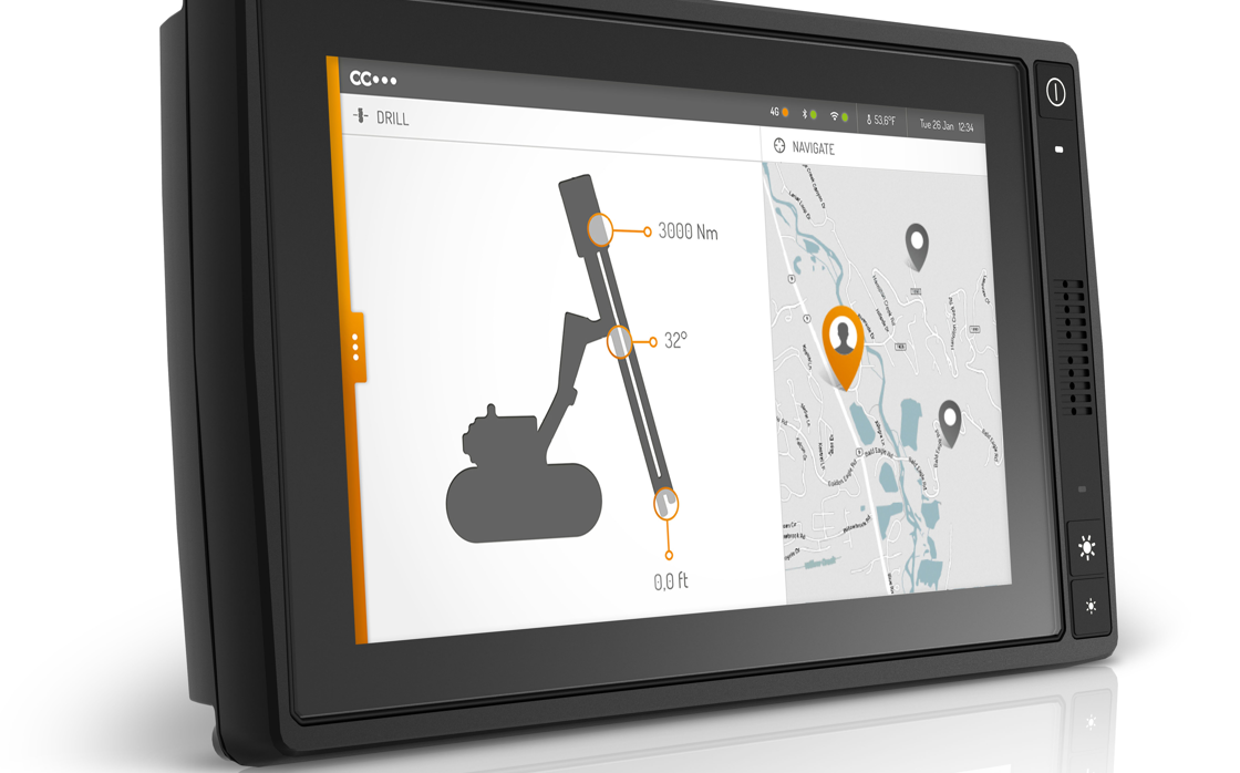 CCpilot XM display computer with construction HMI.