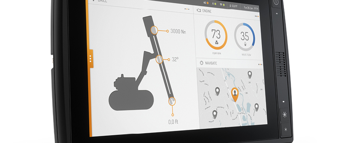 CCpilot X1200 display computer for harsh environments.