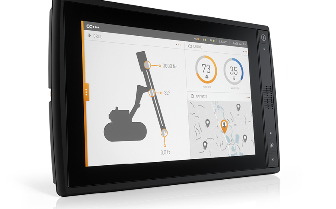 CCpilot X1200 display computer for harsh environments.