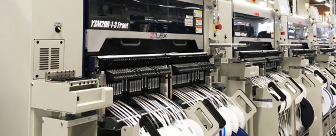 SMT line in CrossControl´s Alfta facility.