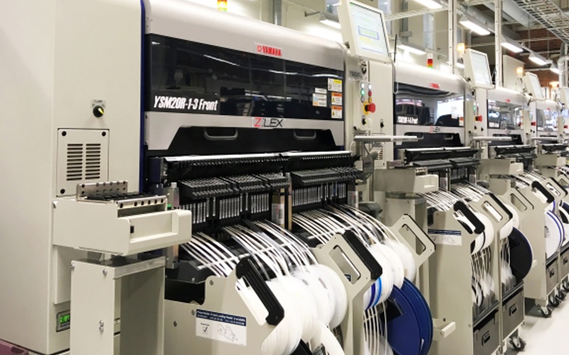 SMT line in CrossControl´s Alfta facility.