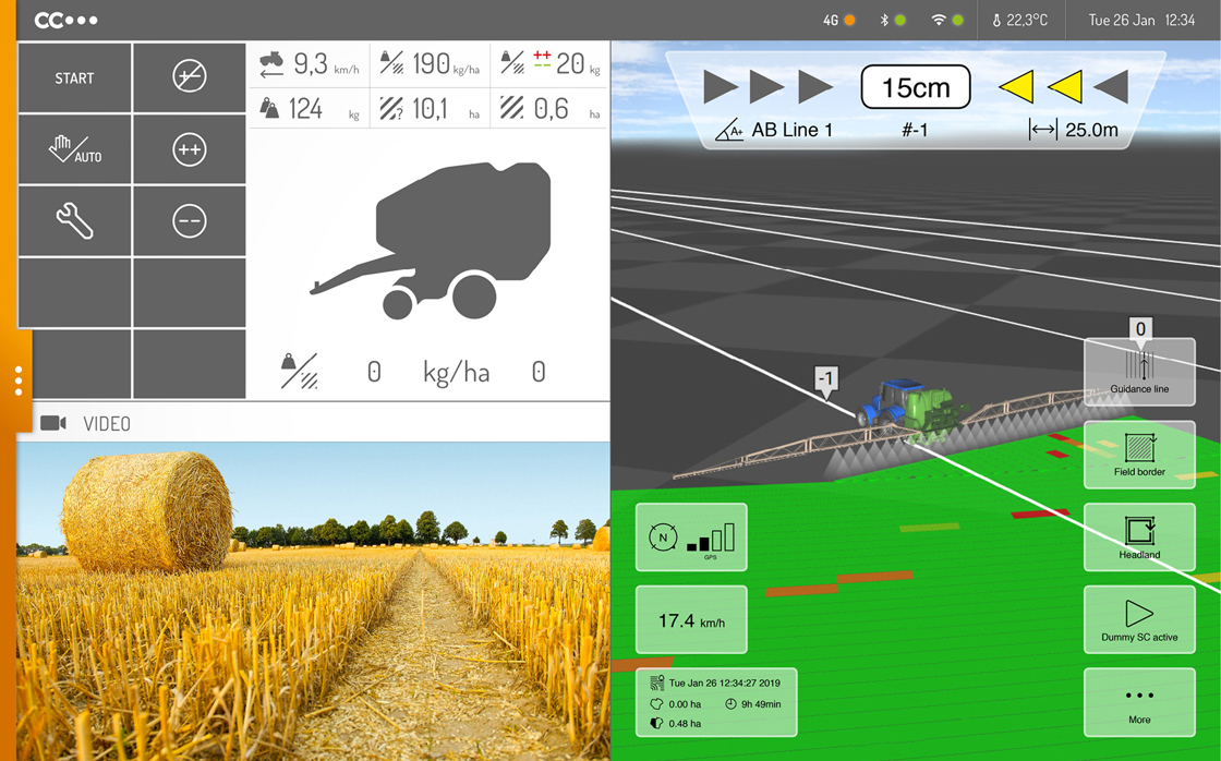 HMI of ISOBUS GUI.