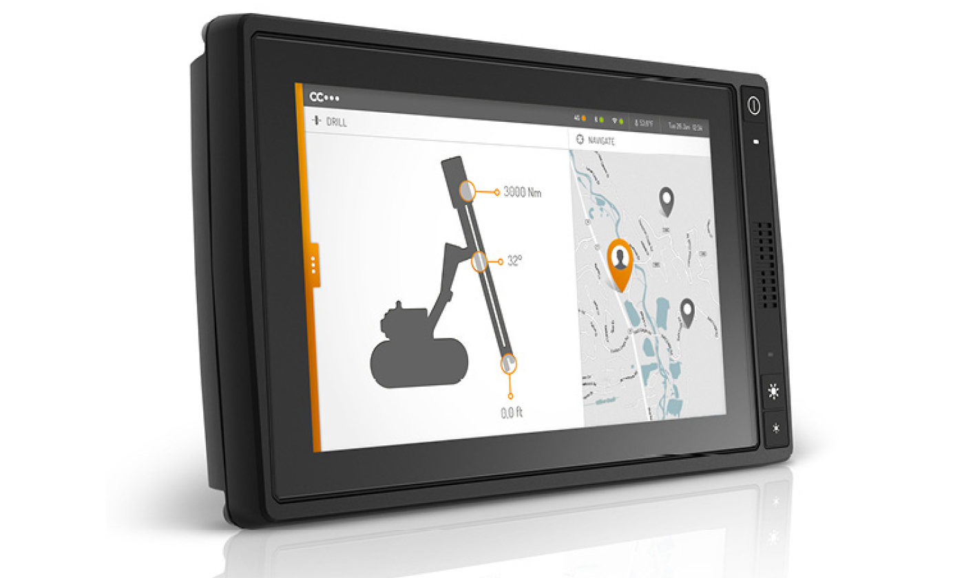 Display computer with navigation and mapping HMI.